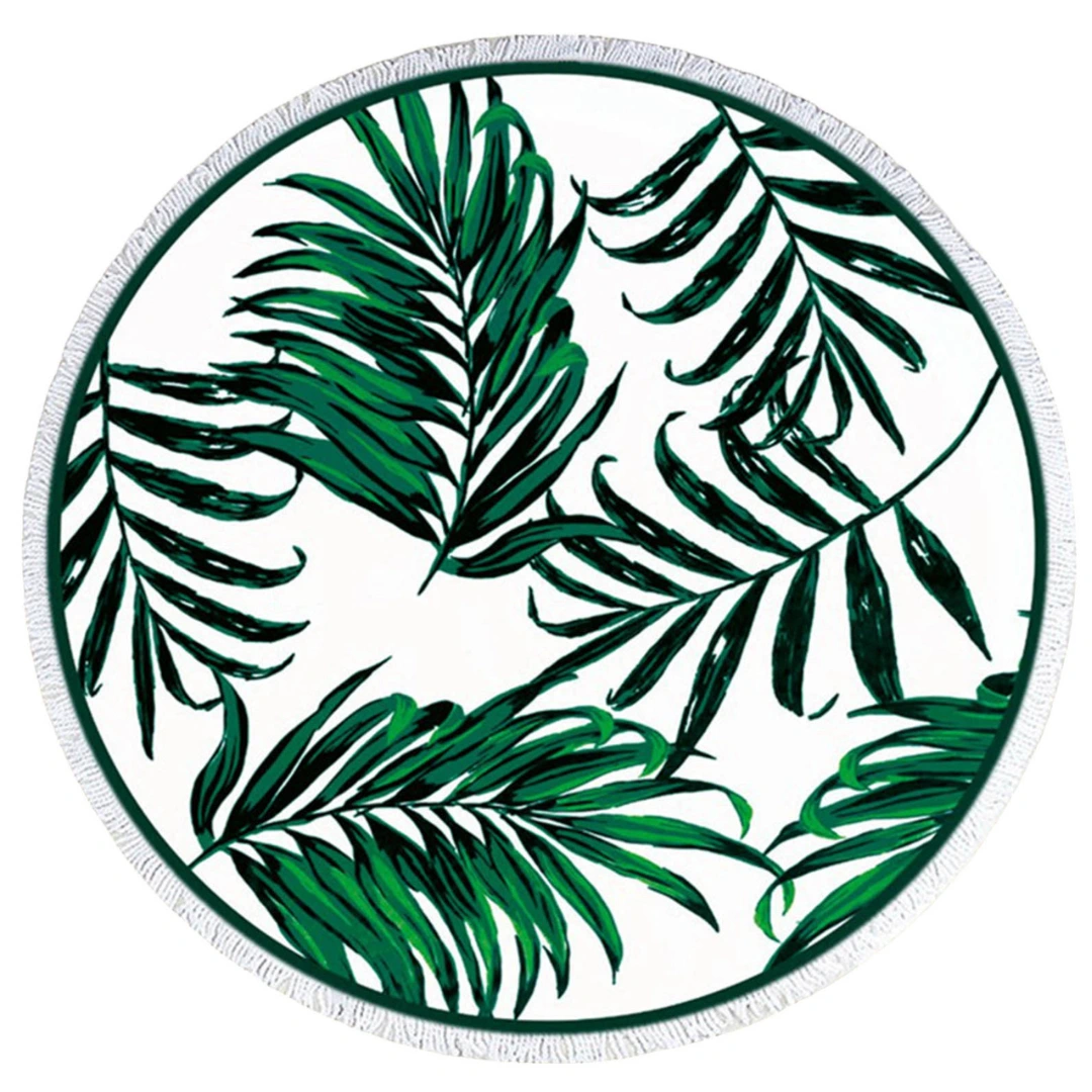 Serviette de plage ronde grande taille – Confort XXL pour bronzer à deux – Douce, absorbante et stylée – Image 2