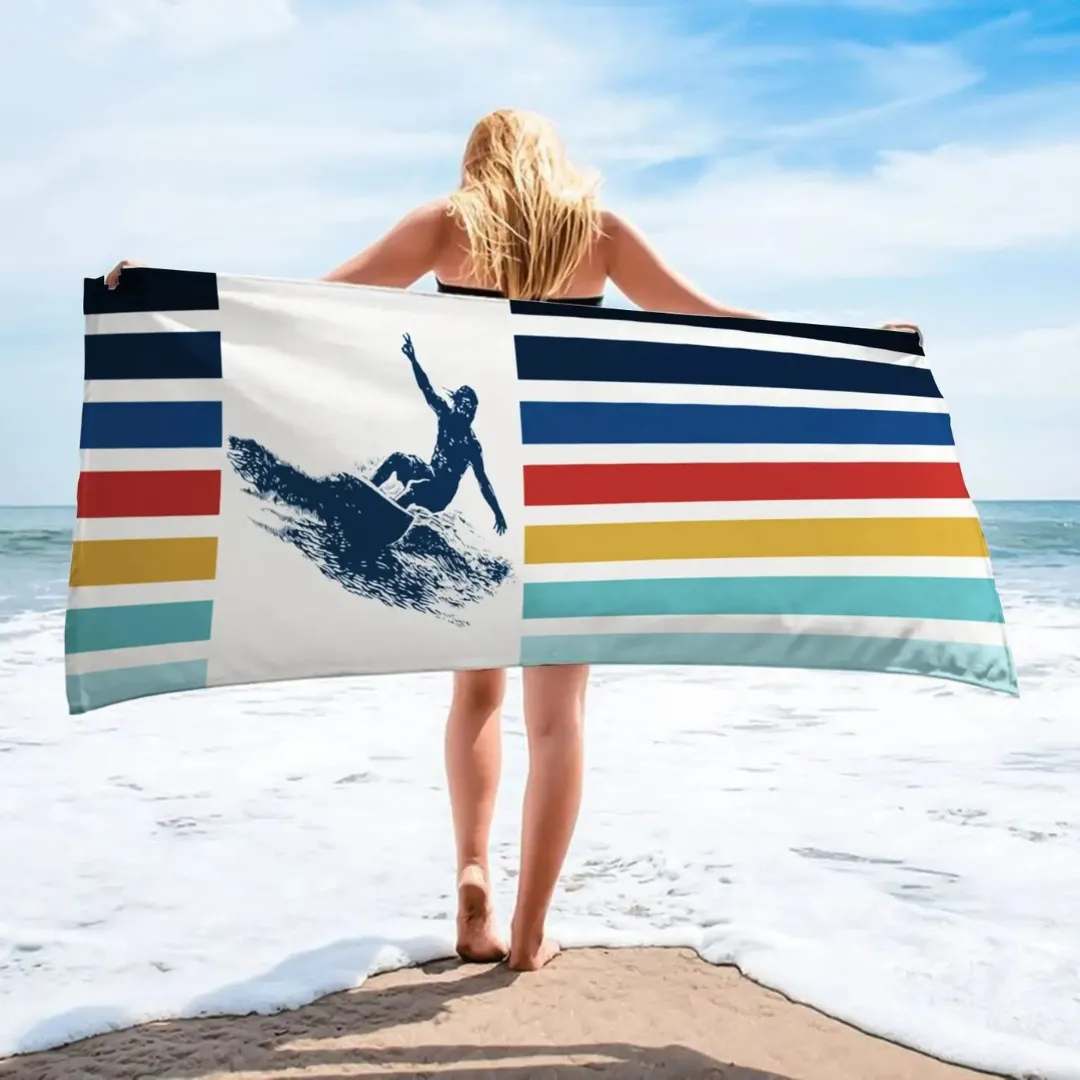 Serviette de plage ronde grande taille – Confort XXL pour bronzer à deux – Douce, absorbante et stylée – Image 6